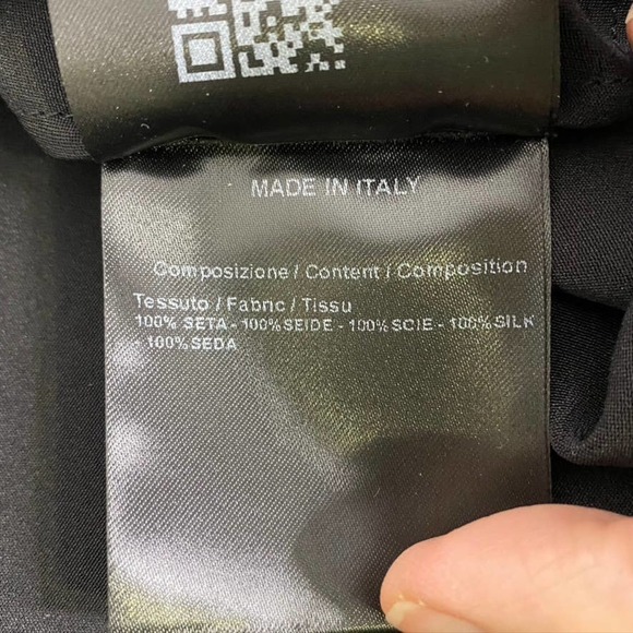 Calvin Klein 205W39NYC Satin Drape-Front Silk Cady top MADE IN ITALY - Picture 11 of 14